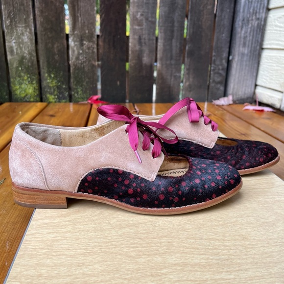 Pilcro and the Letterpress Shoes - Pilcro and the Letterpress Olivia Leather Cutout Oxford Shoes Sz 7M